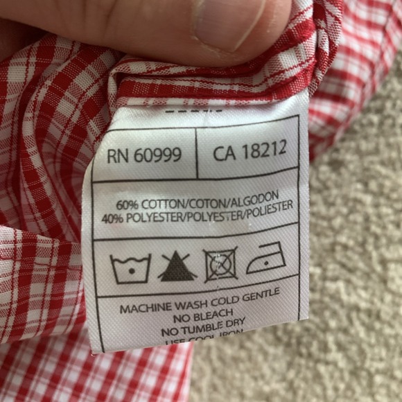 Atlanta‎ United FC Shirt Mens XL Red Check Button Up Business Long Sleeve - Picture 7 of 9